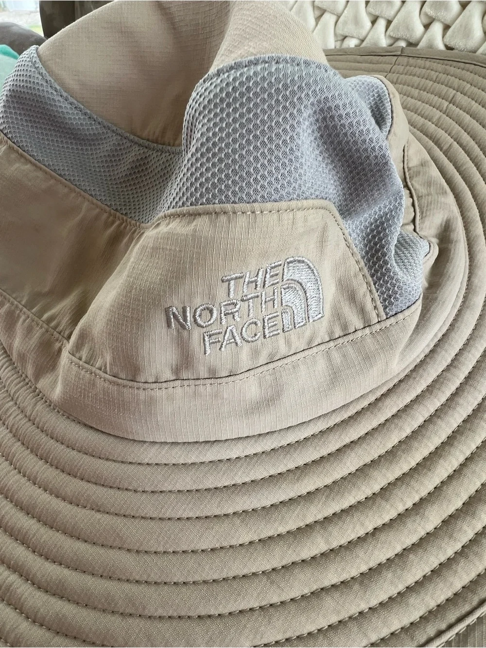 The North Face Tan Boonie Hat with Gray Vent Panel